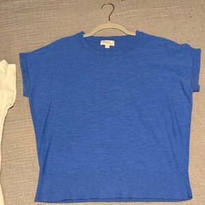 Loft Women's Sweater Tops in blue and white